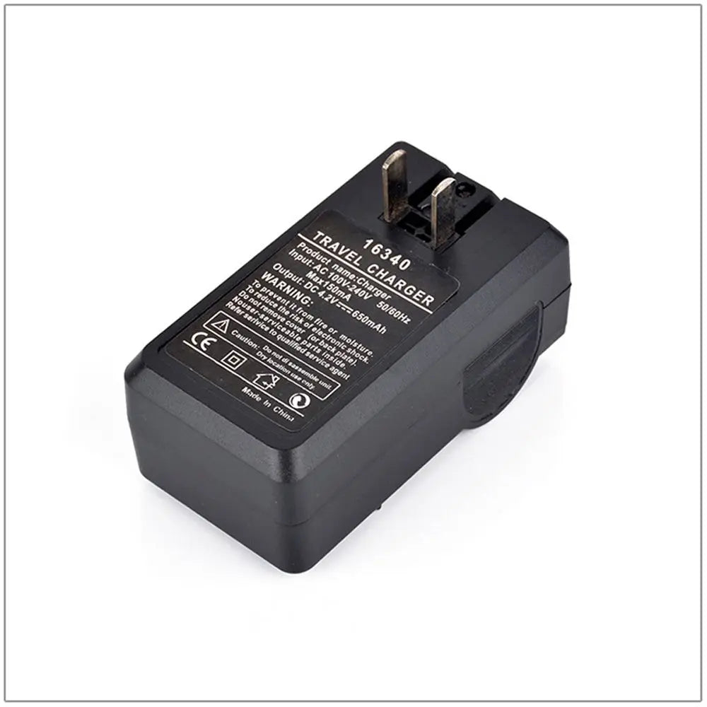 16340 CR123A Rechargeable Li-ion Battery Charger Wall LED Flashlight Zpaxo