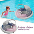 Baby Pool Float Canopy Inflatable Seat Safety Floating Toys Built-in Zpaxo United States