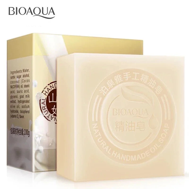 BIOAQUA Natural Essential Oil Handmade Soap – 9 Scents 100g Essential Oil Soap Zpaxo Goat Milk China Mainland