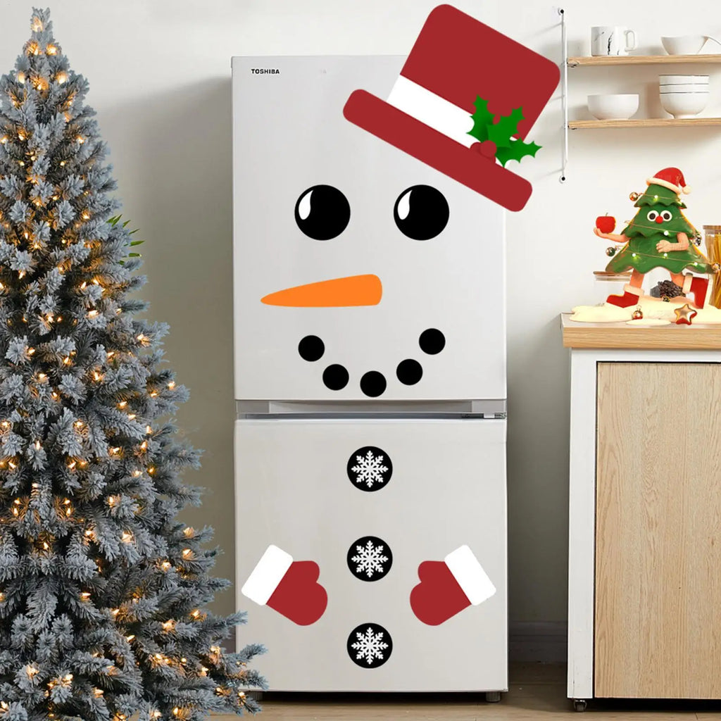Fridge Stickers Door Decals Christmas Decorations Funny Home Decor