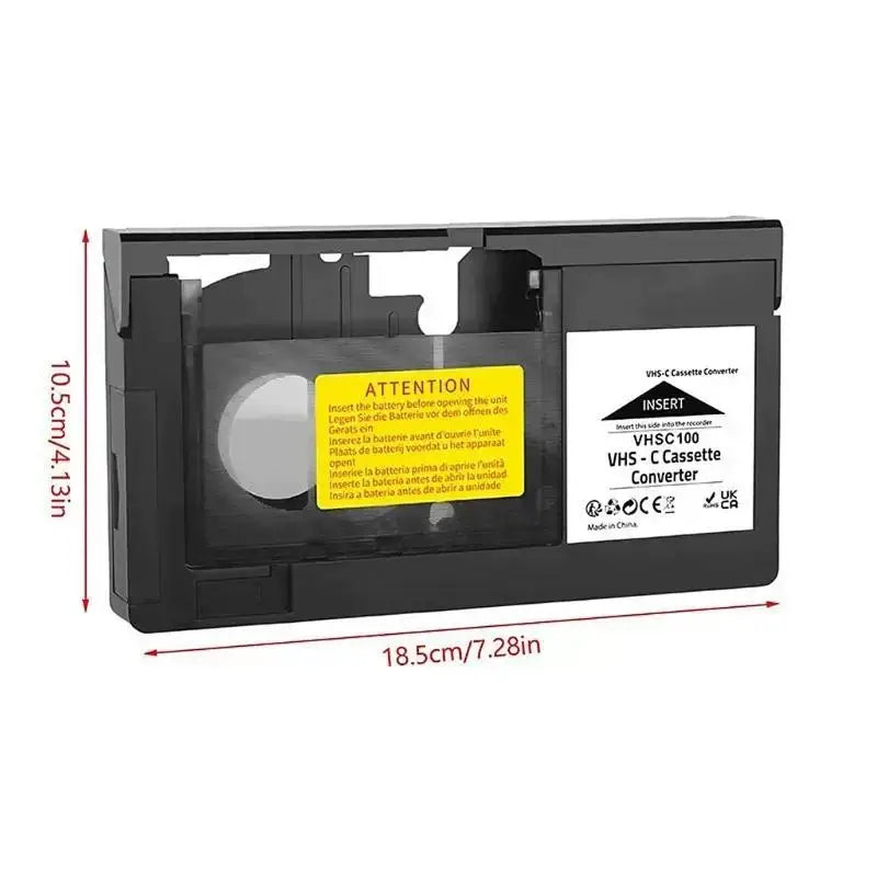 652F Small Camcorder Tape Viewing Shell Home Video Deck Use VHSC Zpaxo