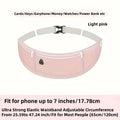 Lightweight Running Waist Bag Casual Belt Cycling Waist Pack Mobile Phone Bag Waterproof Gym Bags Sports Belt Hidden Fitness Bag Zpaxo Pink