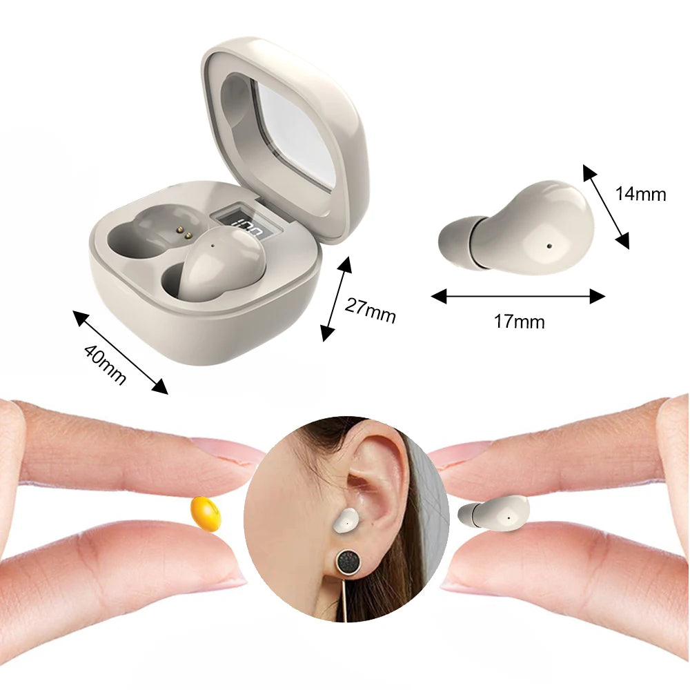 Mini Invisible Headphones TWS Bluetooth 5 3 Earphones Wireless