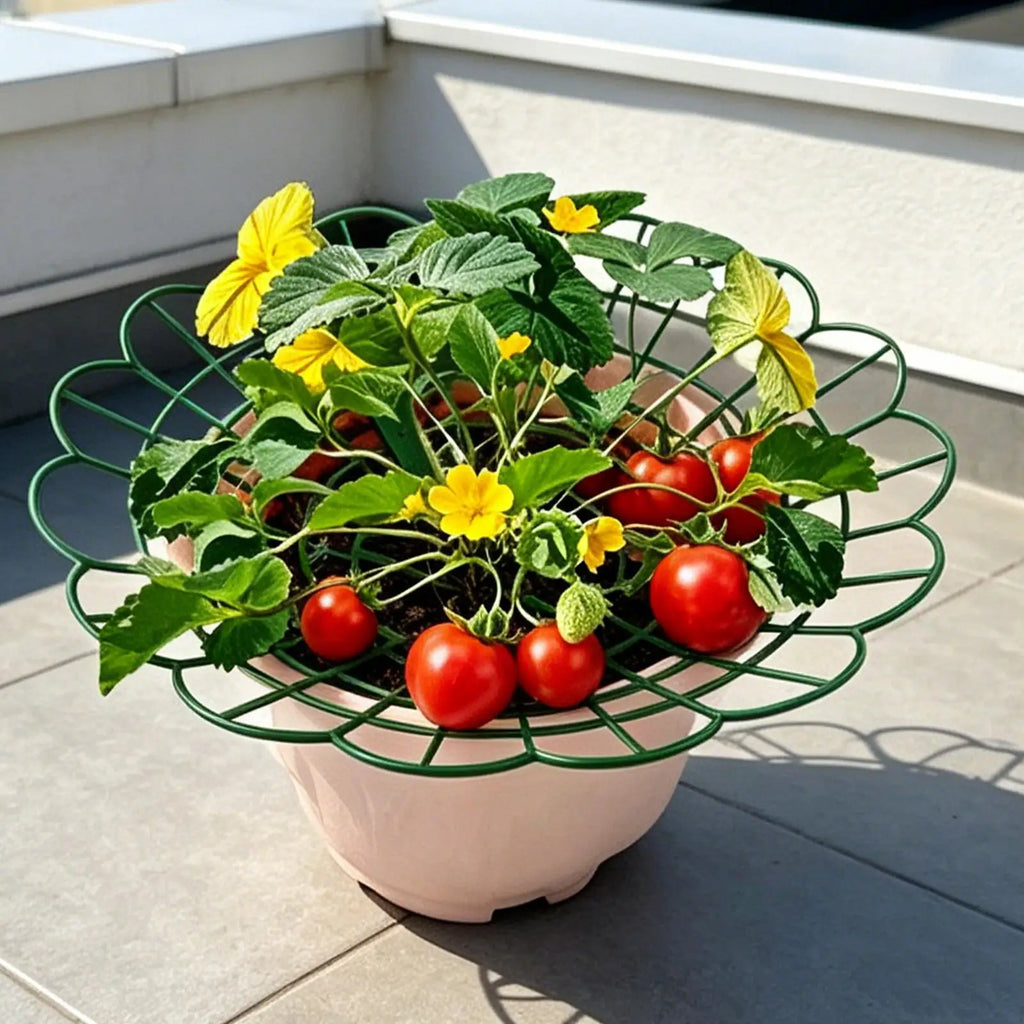 Strawberry Stand Potted Plant Stand Holder Gardening Tools Strawberry Growing Frame for Balcony Outdoor Yard Patio Orchard Zpaxo