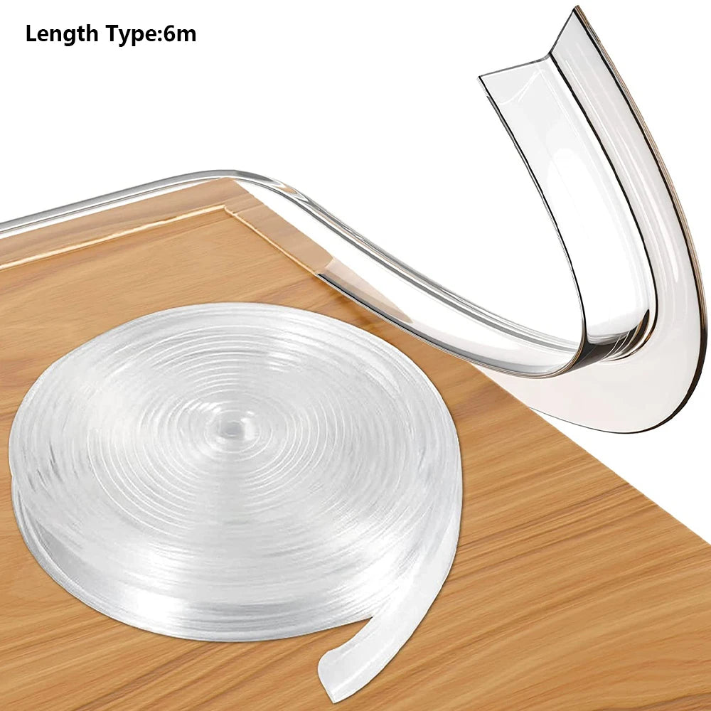 Table Corner Protectors Clear Table Corner Guards Baby Proofing Corner Protector Soft Silicone Furniture Edge Bumper Strip Zpaxo 6M