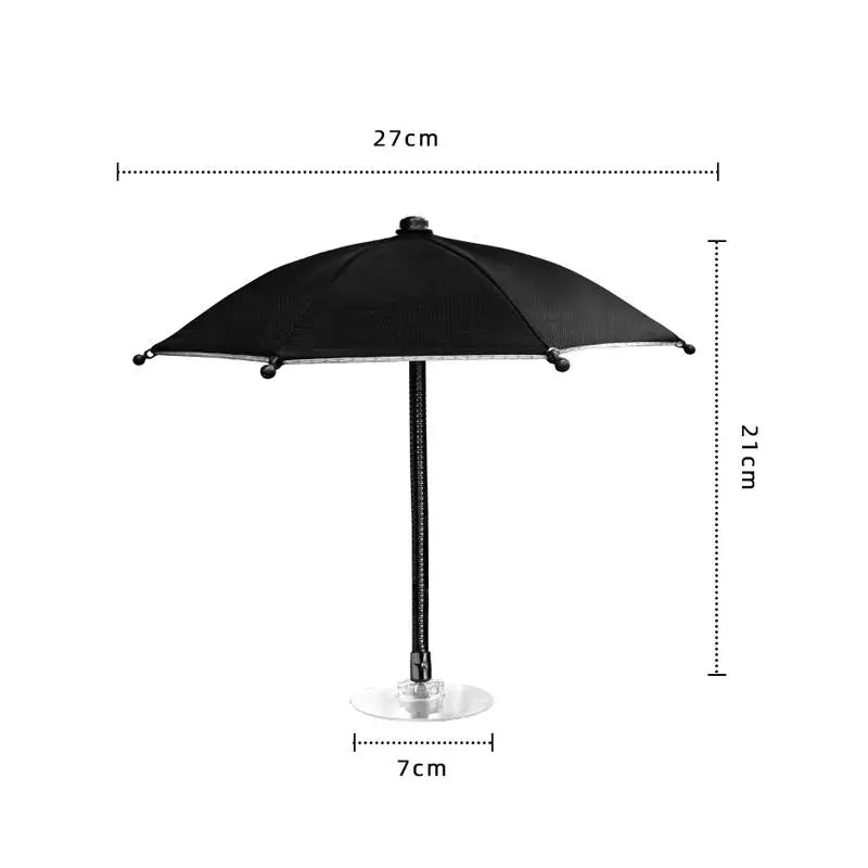 Car Phone Sunshade Umbrella – 360° Anti-Glare Clip Mount
