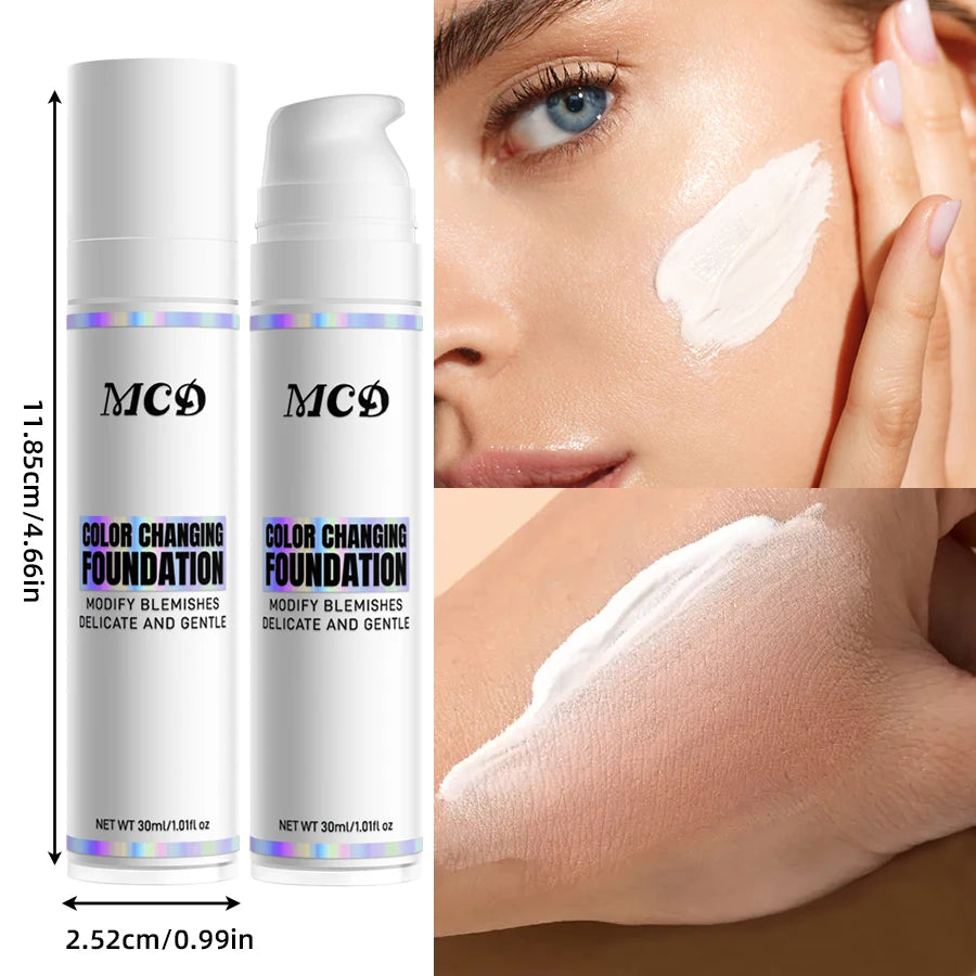 Changing Foundation All Tones Skin Makeup Base Nude Face Full Cover