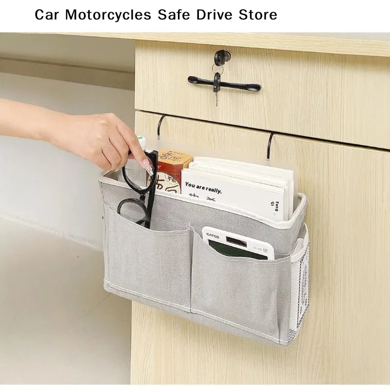 Storage Basket Hanging Rack Bed Remote Control Bookshelf Dormitory