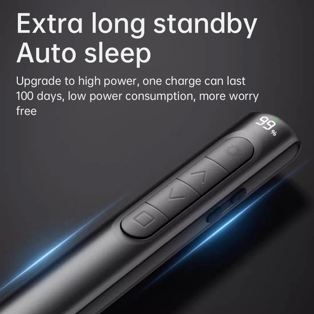 Wireless Presenter Remote Control USB Projector Page Turning Pen For PPT Powerpoint Presentation Pointer Slide Advancer Zpaxo