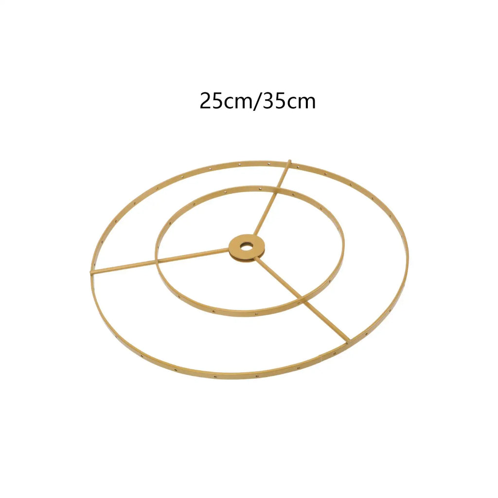 Lamp Shade Frame Ring Desk Light Stand DIY Lampshade Holder Metal Zpaxo