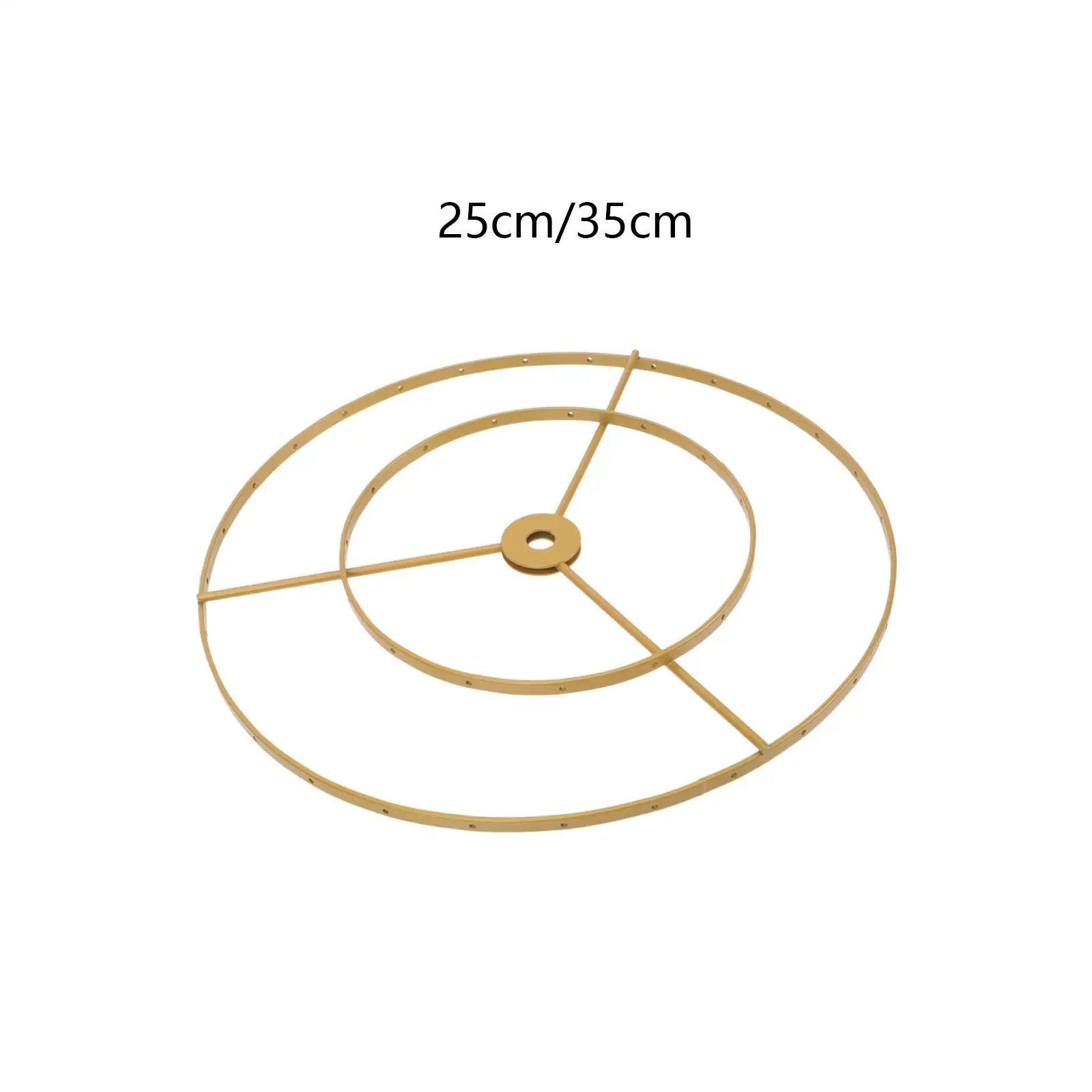 Lamp Shade Frame Ring Desk Light Stand DIY Lampshade Holder Metal Zpaxo