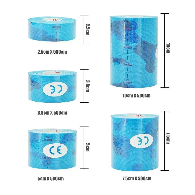 Waterproof Kinesiology Tape – Athletic Muscle Support 1–5 Rolls