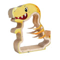 Coin Bank Wooden Dinosaur Safe Cash Box Jar Boys Girls Child Room