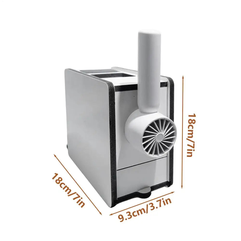 Wooden Bird Food Cleaning Blower Portable Handheld Fan Feed Shelling
