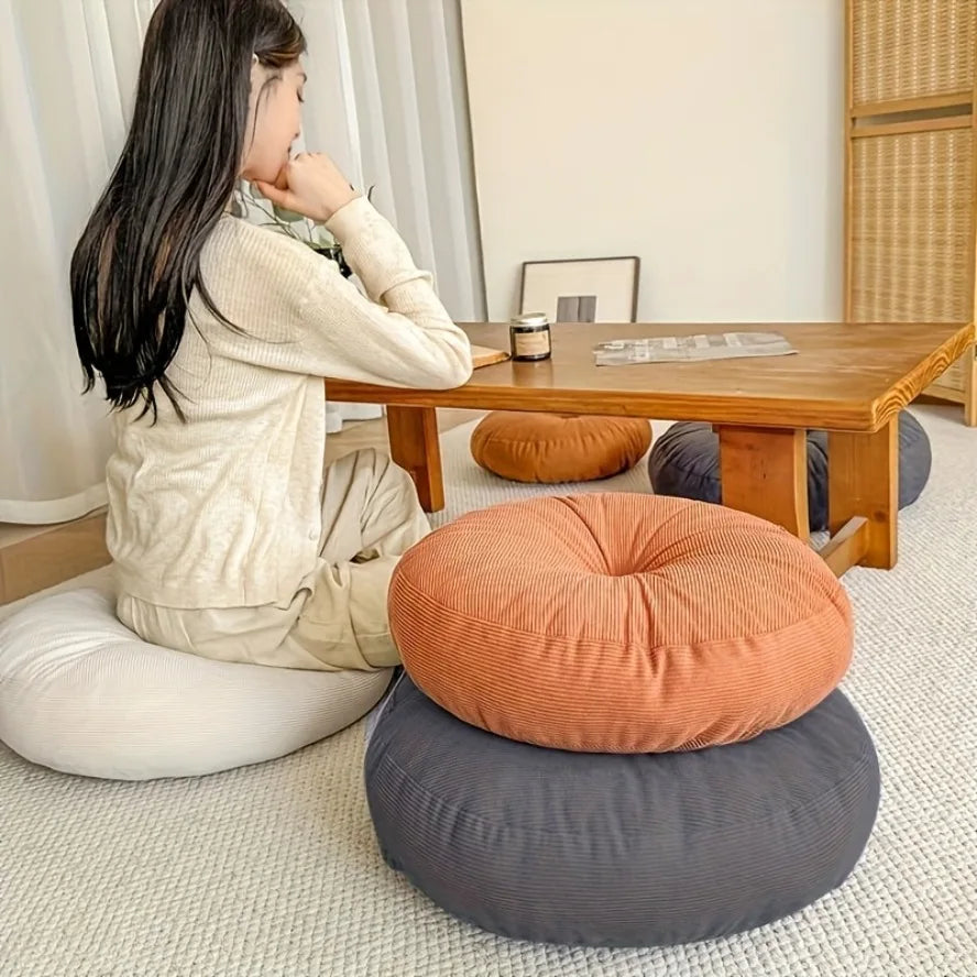 Bohemian-style Meditation Yoga Pillow Thick Round Cushion 4 Colors