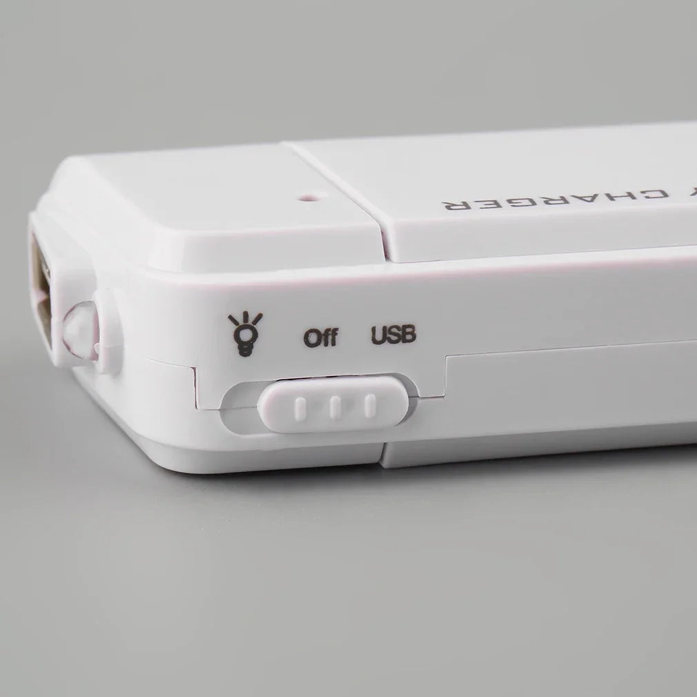USB Emergency 2 AA Battery Extender Charger Power Bank Case Iphone
