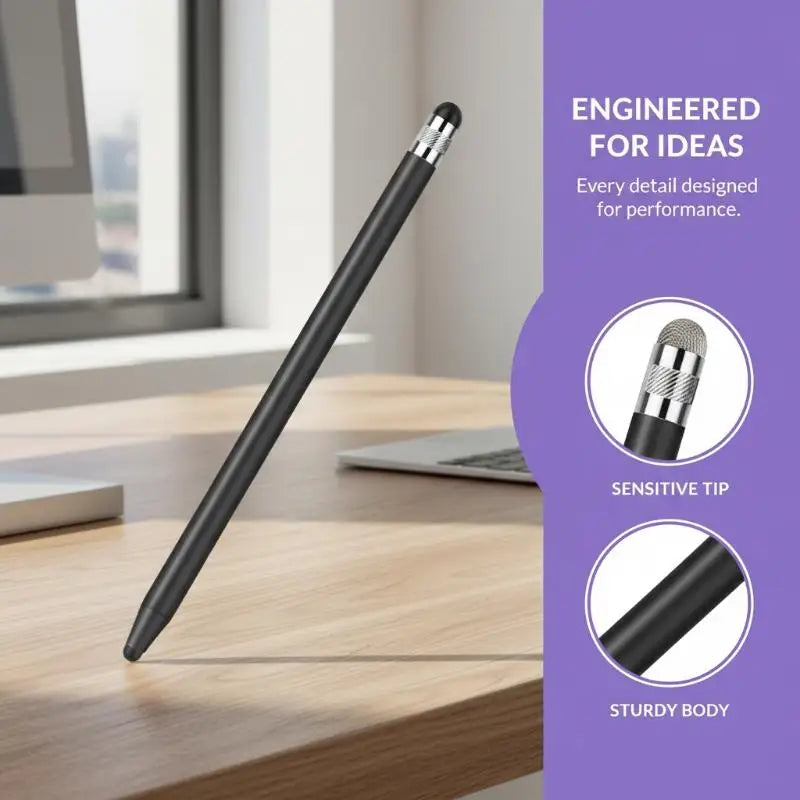 Mesh Fiber Capacitive Stylus Pen Double Nib Touch Screen Pens Drawing Zpaxo