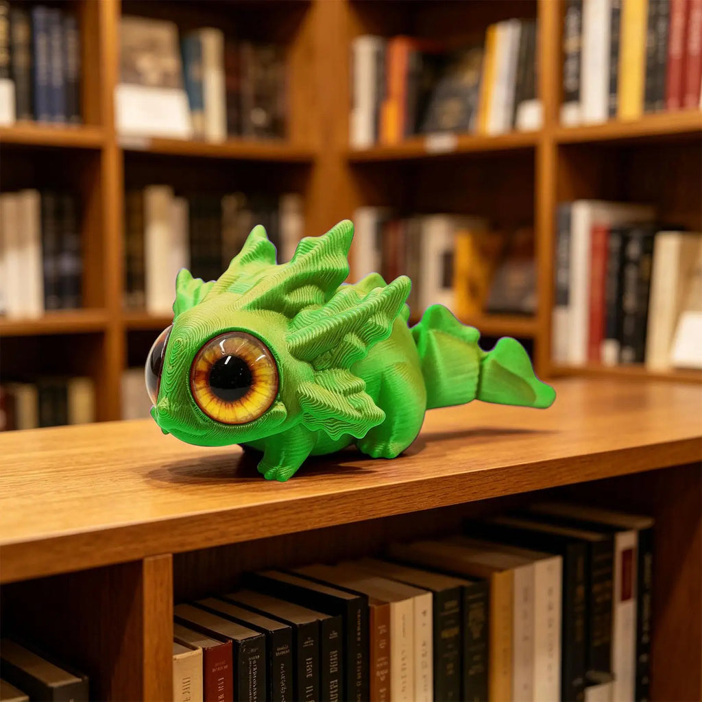 3D Printed Axolotl Articulated Fidget Figurine Moving Joints Big Eyes