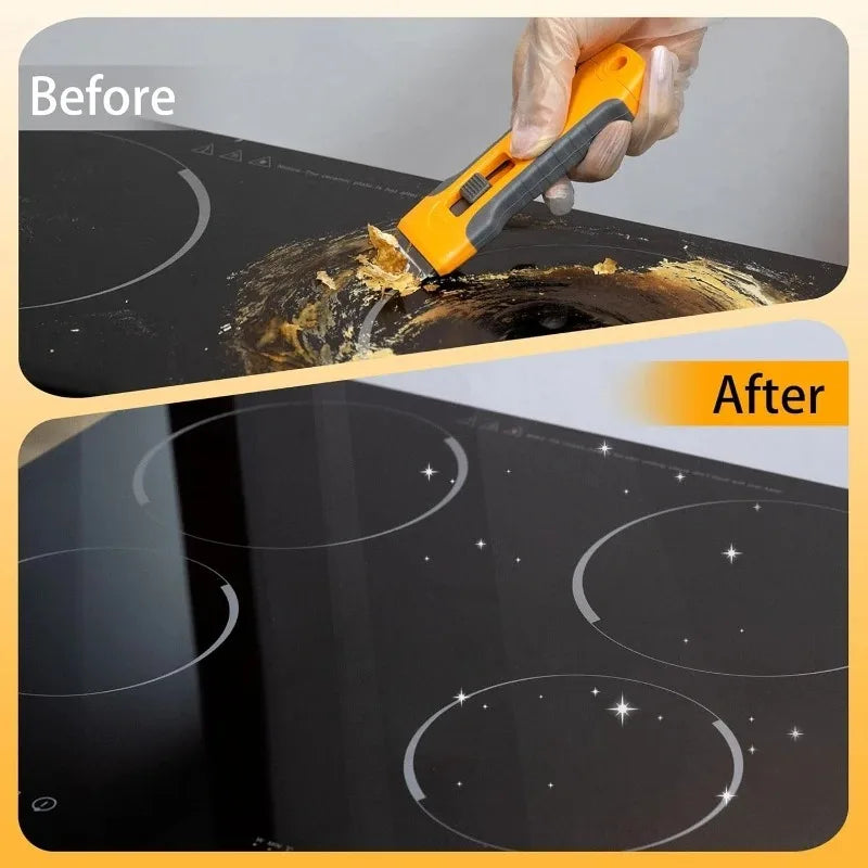 Telescopic Rubber Scraper – Tile & Stubborn Stain Cleaner Telescopic Cleaning Scraper Zpaxo