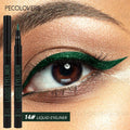 1PC 17 Colors Eyeliner Waterproof and Long-lasting Blue Green Eyeliner Smudge-Proof Colorful Eyeliner Zpaxo 14