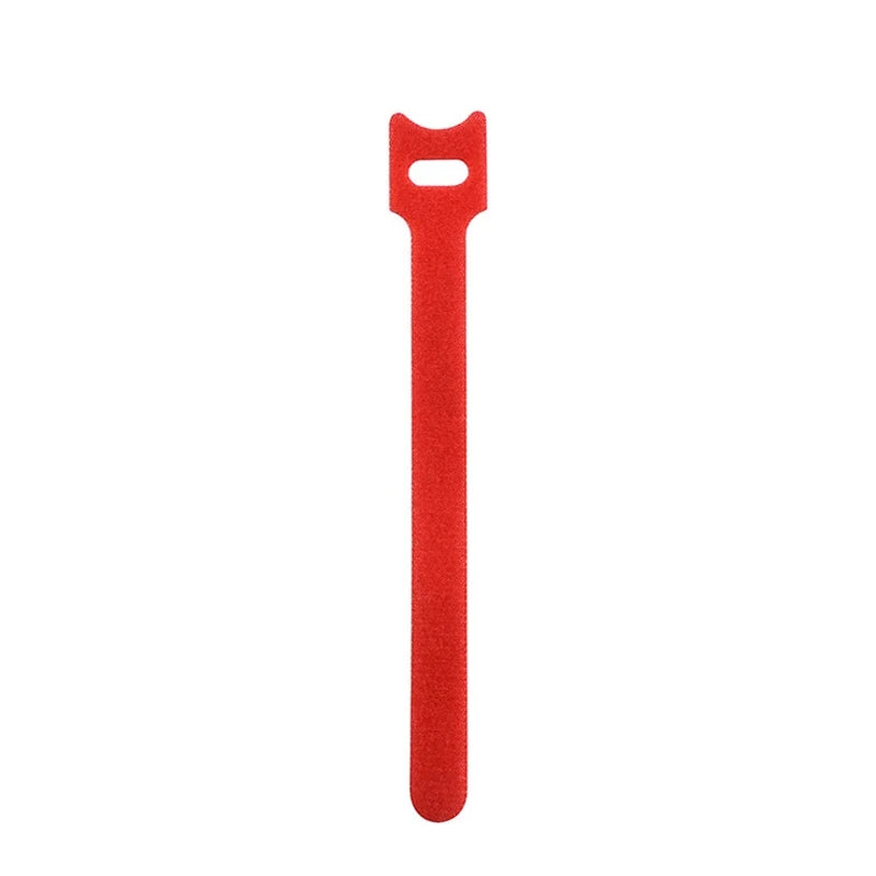 50pcs Releasable Cable Ties Colored Plastics Reusable Cable Ties Nylon Loop Wrap Ties T-type USB Cable Organizer Cable Protector Zpaxo Red 10PCS