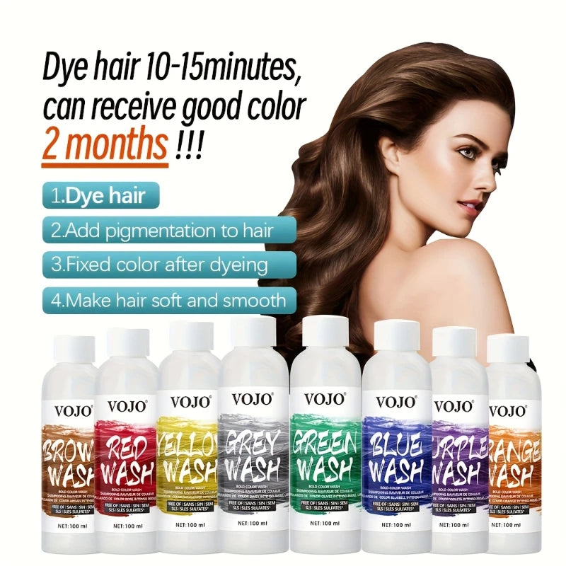 Unisex 10 Correction Fixed Shampoo Moisturizing Hair Dye Long Lasting Zpaxo