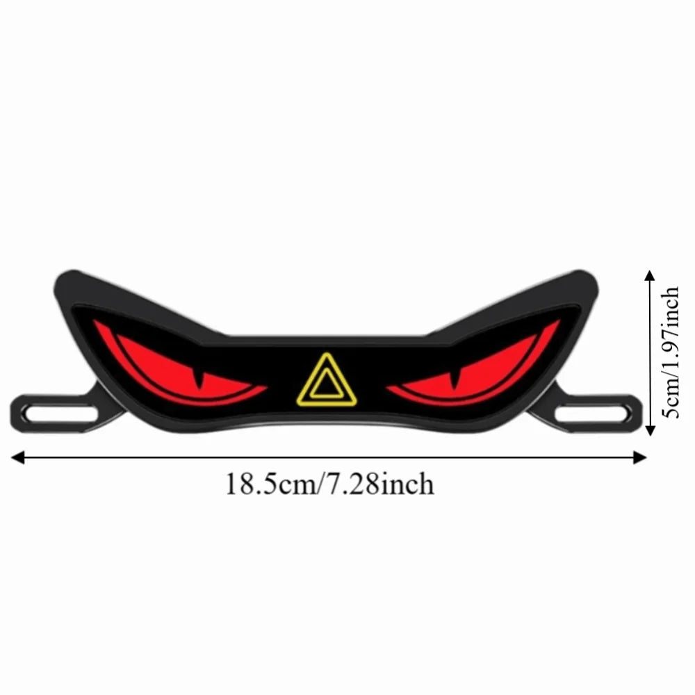 LED Lamp Demon Eye License Plate Light Waterproof Bright Motorcycle Zpaxo