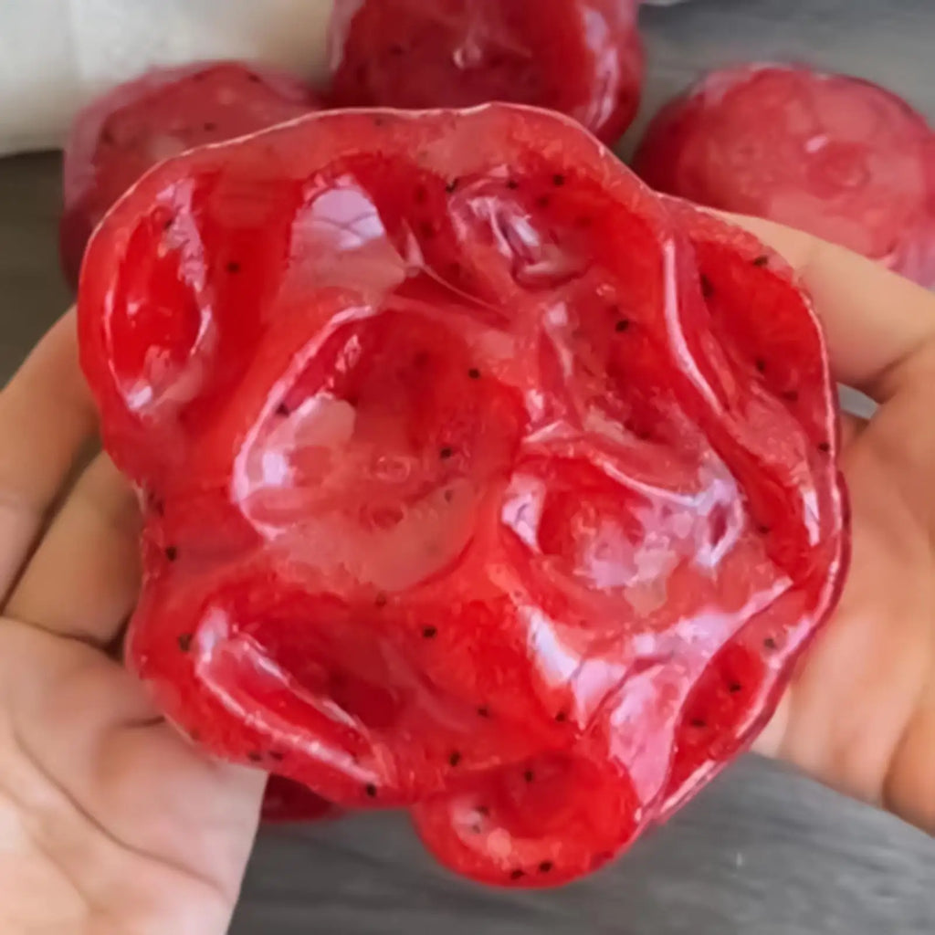 Handmade Watermelon Slushy Toy Soft Slow Rebound Stress Relief Squeeze Toy Realistic Fruit Simulation Model Adult Gift Zpaxo