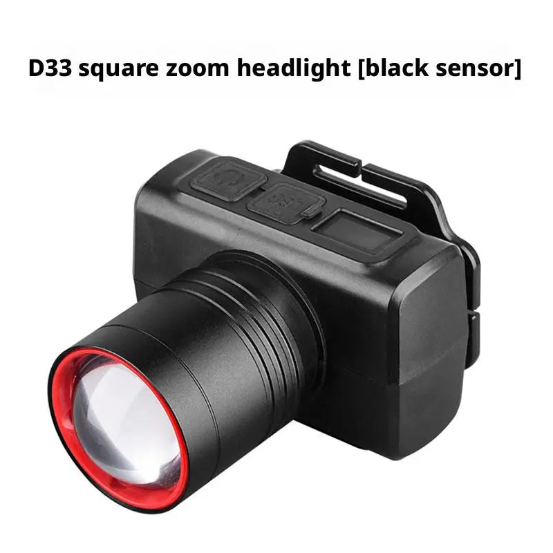 ESMARTER LED Headlamp Digital Zoom – Camping & Hiking Light