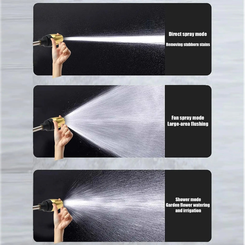 Garden Hose Nozzle Heavy Duty Adjustable Spray Gun Aluminum Alloy