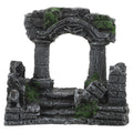 Two-columns Roman Column Aquarium Decor Resin Artificial Castle Fish