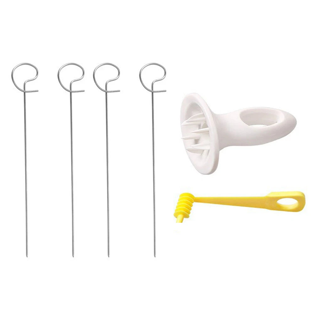 Spiral Potato Cutter 4 Stainless Steel Sticks Tornado Slicer