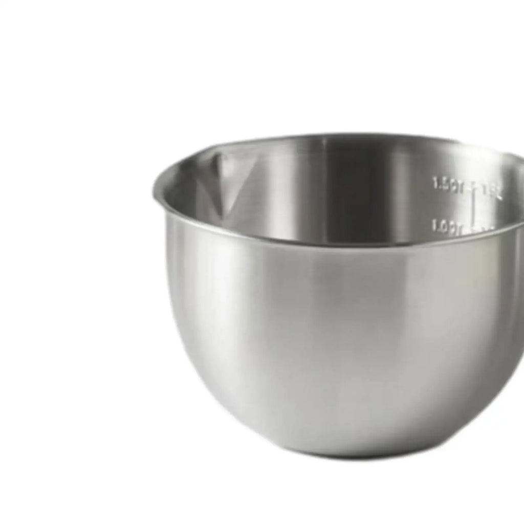 Mixing Bowl Kitchen Utensils Baking Accessory Space Saving Metal Bowl Serving Bowl for Kitchen Cakes Bread Soup Prepping Zpaxo