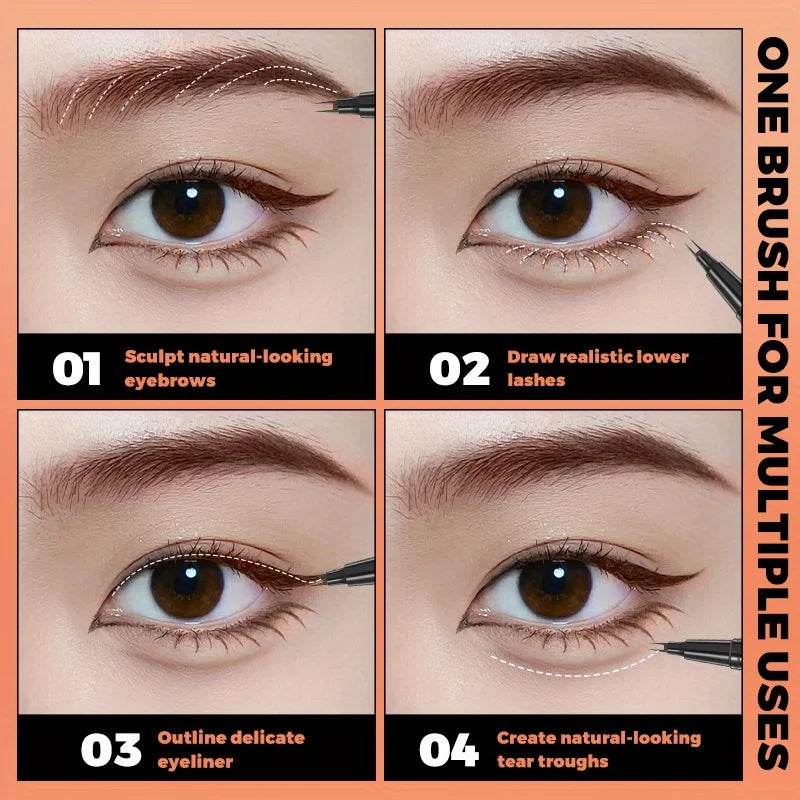 Eyebrow pencil waterproof and oil-proof, not easy to smudge, dark brown, light brown, with distinct roots Zpaxo