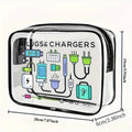 Transparent Cosmetic Bag Zipper Multipurpose Clear Carry Case