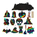 Rainbows Scratch Paper Children Creative Play Halloween Bookmarks