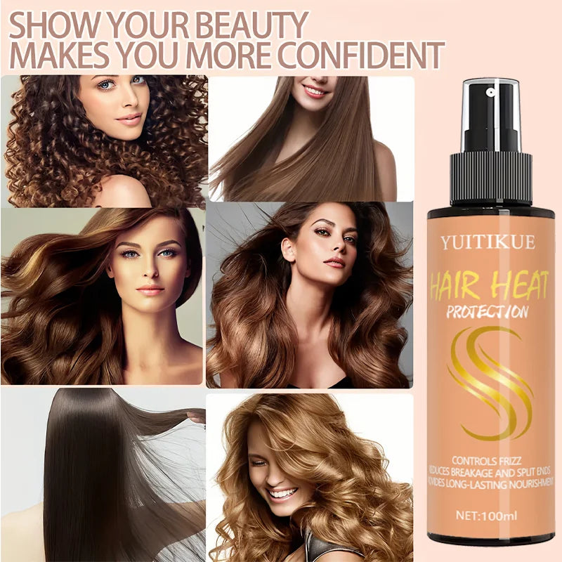 YUITIKUE Silky Hair Spray – Silk Care Heat Protection Spray Heat Protection Spray Zpaxo