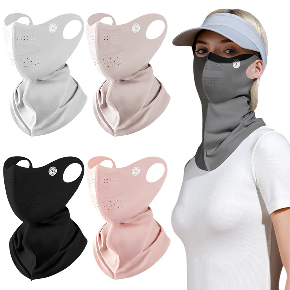 Bicycle Balaclava Protection Hanging Ear Mask Breathable Cycling Scarf Mask Windproof for Camp Hiking Zpaxo