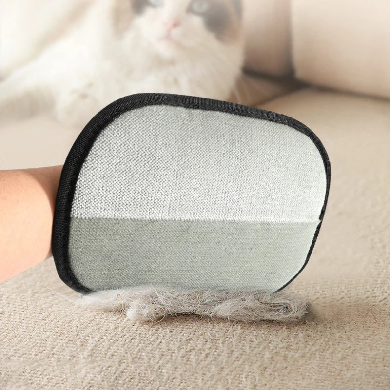 Pet Hair Remover Brush Kitten Hair Remover Gloves Deshedding Brush Glove for Dog Cat Double-Sided Fur Hair Cleaning for Carpet Zpaxo