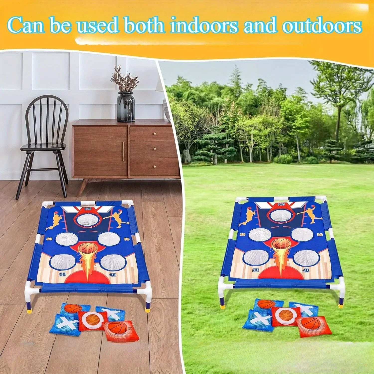 Sandbag Throwing Game Portable Adult Toys Boys Girls Ages 3 Bean Bag