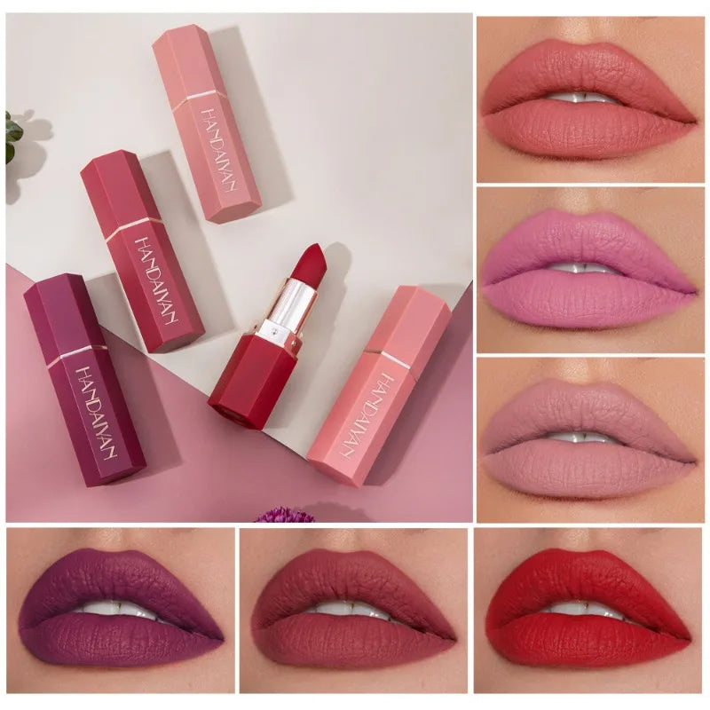Matte Velvet Lipstick Waterproof Lasting Purple Tint Lip Gloss Non