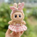 LABUBU Doll'S Clothes Outfit Accessories for 15-17cm Labubu Idol V1 V2 Stylish Outfit Clothes Sports Leisure Suit Clothing Gift Zpaxo pink set A NO DOLL