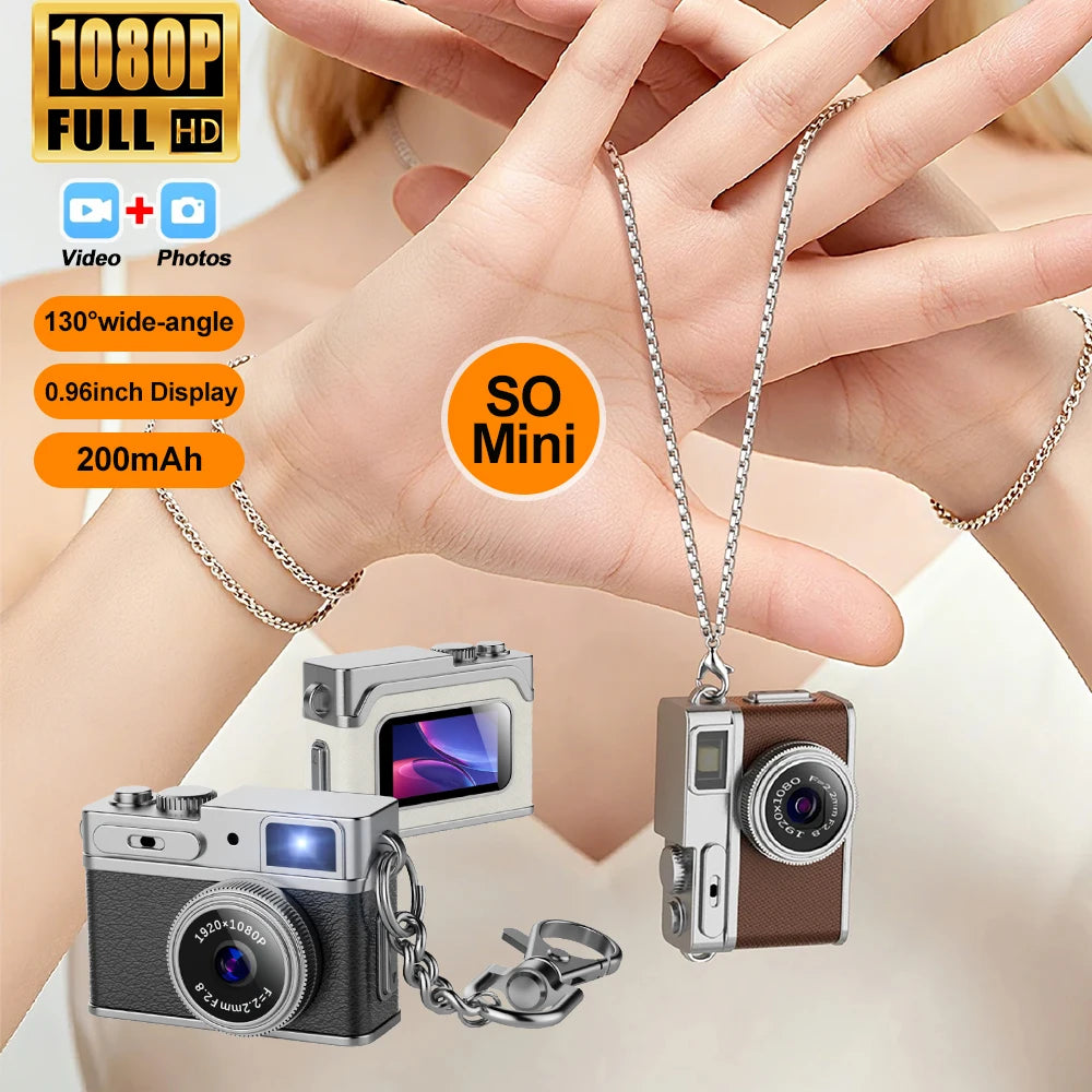 G1 Mini Thumb Camera With Screen Camera 1080P Video Portable Travel Vlog Camera Supports SD Card for Kids Keychain Cam 2026 NEW Zpaxo