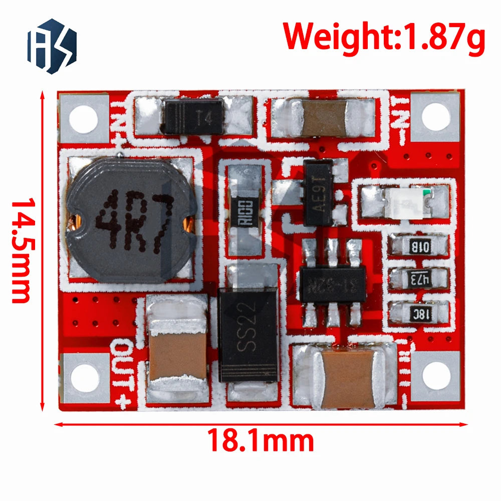 3V 5V 1A DC-DC Boost Converter Module 96 Efficiency Ultra-small Zpaxo