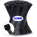 100-500Pcs Screw Hole Cable Ties Nylon Self-Locking Loop 4x150MM Wrap Bundle Mount Organizer Fastening Straps Fasten Zip Tie Zpaxo No holes 500 PCS