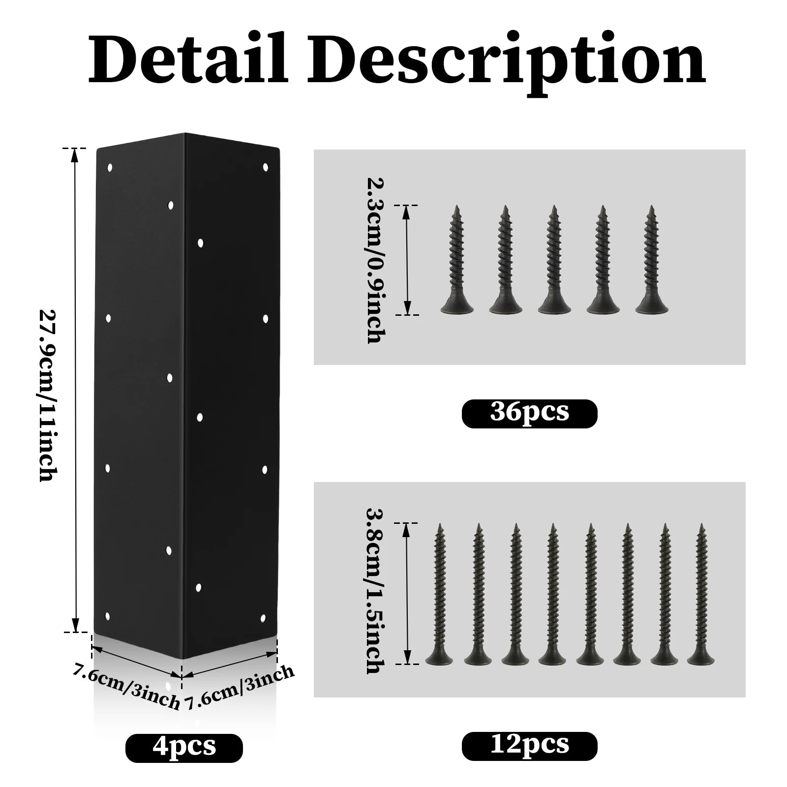 4Pcs Garden Bed Corner Bracket Noise Free Metal Garden Bed Corner Bracket Connector with Screws Rustproof Furniture Right Angle Zpaxo