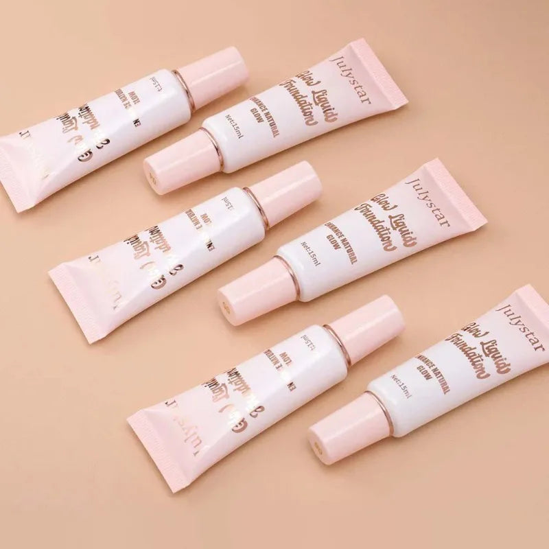 Liquid Pearlescent Foundation Moisturizing Coverage Concealer 3D
