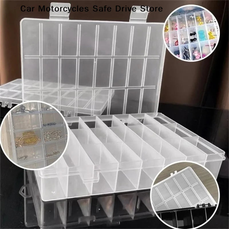 24 Grids Compartment Storing Electronic Accessories Screws Jewelry