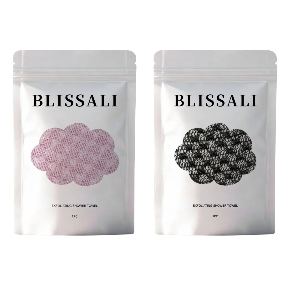 Exfoliating Shower Towel – Back Scrubber & Dead Skin Remover Exfoliating Bath Towel Zpaxo Black And Pink