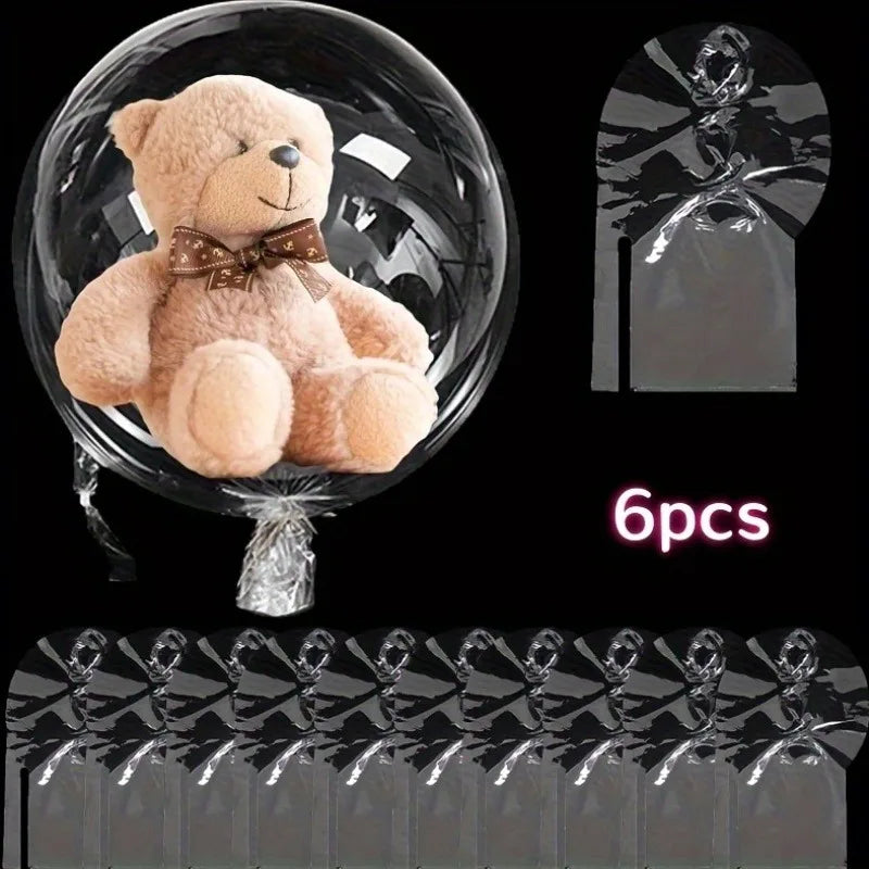 30-Inch Transparent Bobo Balloons Fillable Clear Bubble Balloon